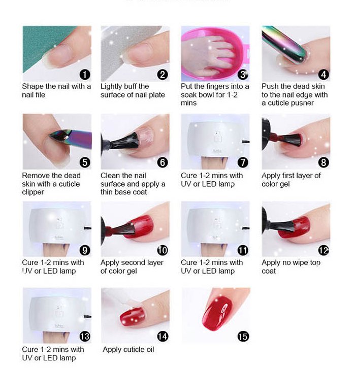 Gel Nail Polish (cure under a UV or LED lamp)